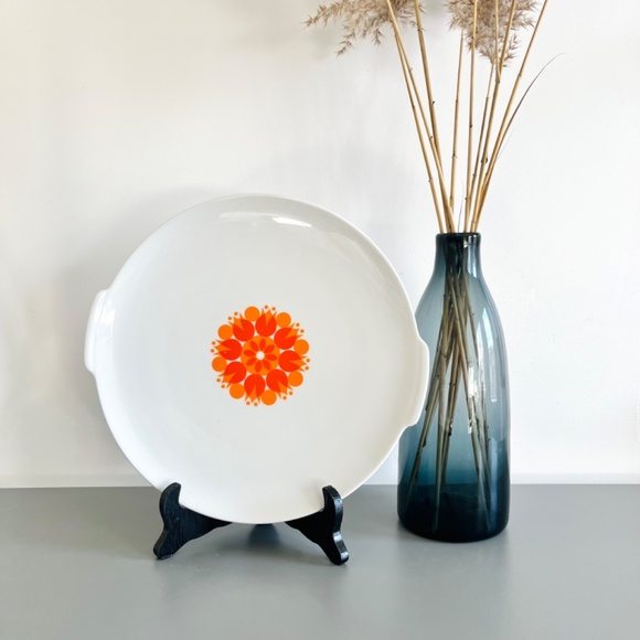 60s porcelain serving tray / Plateau en porcelaine des années 60 - Picture 6 of 6